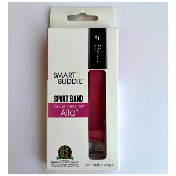 Smart Buddie Sport Band Pink Fitbit Alta New - Picture 1 of 5